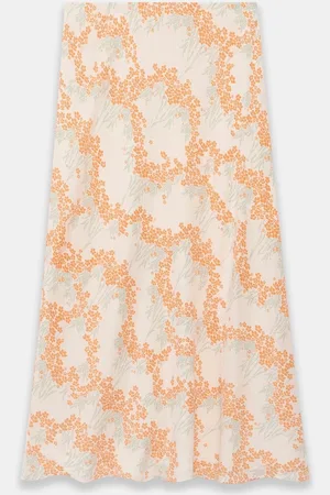 mint&berry Floral Print Midi Slip SkirtM