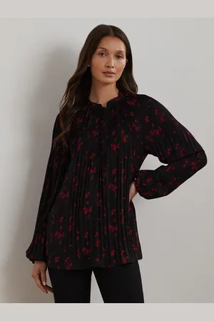 Ralph Lauren Pleated Floral Print BlouseXL