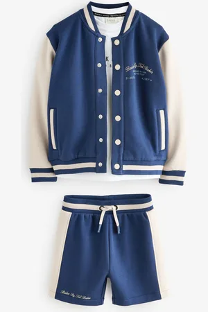 Ted Baker Navy Varsity Jacket T-Shirt and Shorts Set9