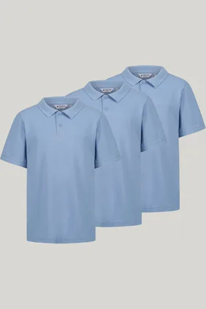 Trutex Zestaw 3 szkolnych koszulek polo z krótkim rękawem Unisex w kolorze niebieskim9 lat (134 cm)