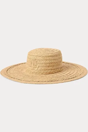 Ralph Lauren Natural Crochet Logo Sun HatJeden