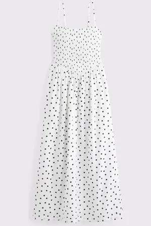 Abercrombie & Fitch Dipped Waist Strappy Midi DressL