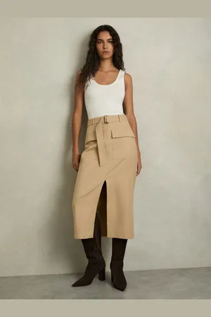 Reiss Oakley Cargo Pencil Skirt With Cotton44