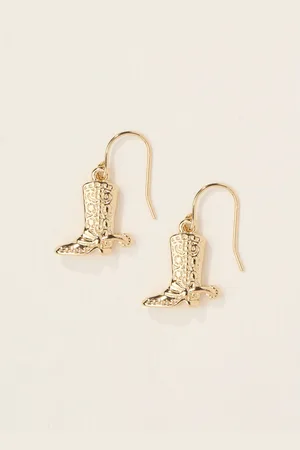 Fat Face FatFace Cowboy Boot Drop EarringsJeden