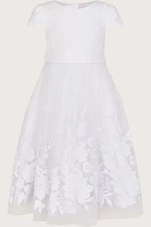 Monsoon Sorcha Floral Lace Communion Dress152158 cm