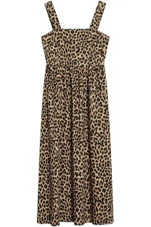 Albaray Animal Wide Strap 100% Organic Cotton Brown Sundress44