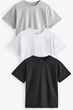 Next Koszulki oversize 100% bawełny, zestaw 3 szt. (3 -16 lat)7 lat (122 cm)