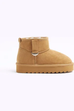 River Island Girls Suedette Faux Fur Lined BootsEU 37 (UK 4)