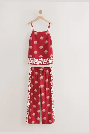 Next Linen Blend Cami Vest PyjamasEU 48 (UK 20)