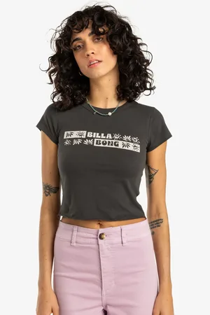 Billabong 100% Cotton Paradise Way Logo Black T-ShirtL 12