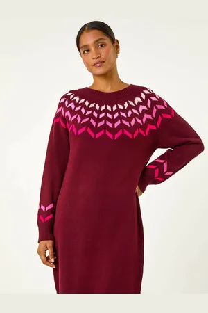 Roman Chevron Printed Knit Dress42