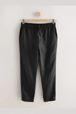 Next Signature 100% Linen Elasticated Waist Drawstring Trousers32 S