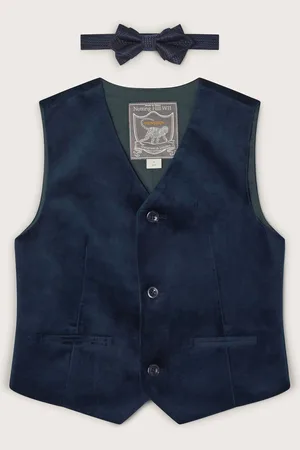 Monsoon Velvet Waistcoat and Bow Tie Set10 lat (140 cm)
