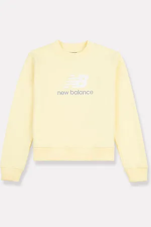 New Balance Kids French Terry Stacked Logo Crew Sweatshirt122128 cm
