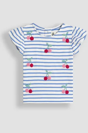 JoJo Maman Bébé Frill Sleeve T-Shirt8692 cm
