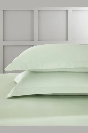 Bianca 400 TC 100% Cotton Sateen Oxford Pair PillowcasesOxford