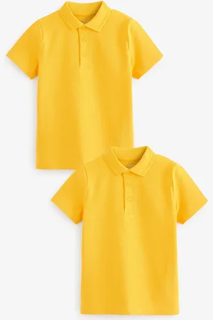 Next Bawełniane szkolne koszulki polo z krótkim rękawem, 100% bawełna (3-16 lat)15 lat (170 cm)