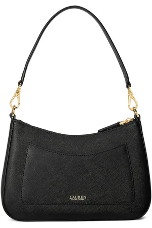 Ralph Lauren Danni Crosshatch Leather Shoulder BagJeden