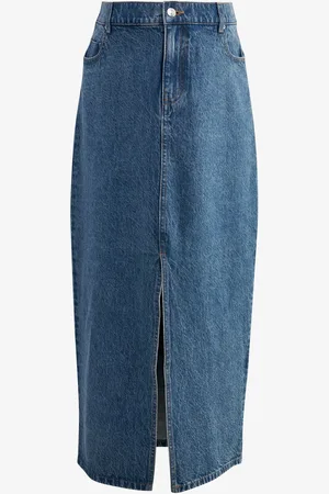 Next Denim Maternity Midaxi 100% Cotton Skirt48