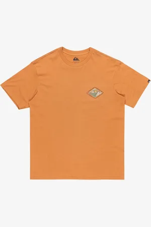 Quiksilver Evo Future Islands Short Sleeve 100% Organic Cotton Graphic Backprint Logo T-ShirtL