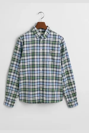 GANT Regular Fit Checked Archive 100% Organic Cotton Oxford Shirt15 lat (170 cm)
