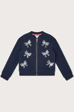 Monsoon Embellished Sequin Bow Bomber Jacket9