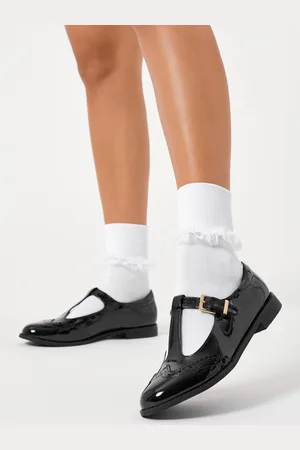 Lipsy London Wide Fit Girl Mary Jane Dolly Patent School ShoesEU 29 G (UK 11)