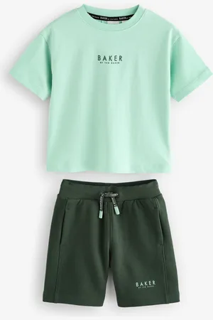 Ted Baker Oversized 100% Cotton T-Shirt And Shorts Set152158 cm