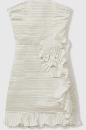 AMUR Strapless Ruffle Mini Dress34