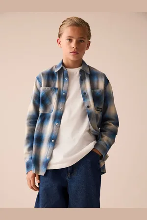 Next 100% Cotton Long Sleeve Check Shirt (3-16yrs)13 lat (158 cm)