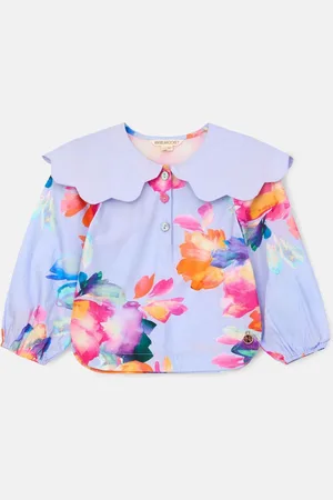 Angel & Rocket Emma Cape Collar Embroidered 100% Cotton Top8 lat (128 cm)