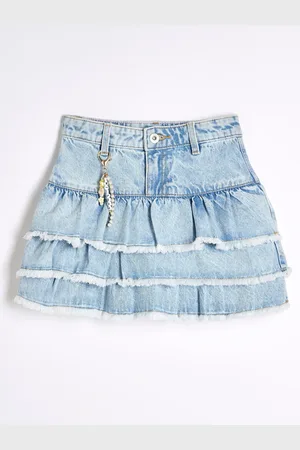 River Island Girls Denim Rara Skirt134140 cm