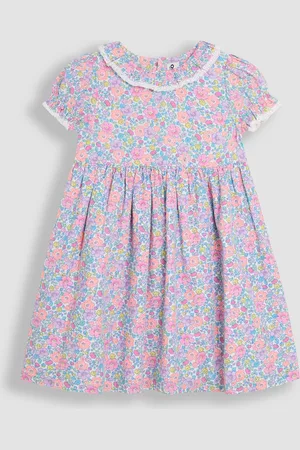 JoJo Maman Bébé Floral Print Puff Sleeve Dress98104 cm