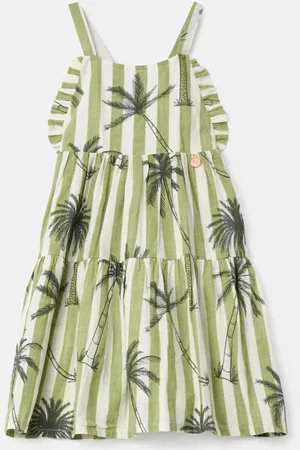 Angel & Rocket Colletta Palm Stripe 100% Cotton Sundress9 lat (134 cm)