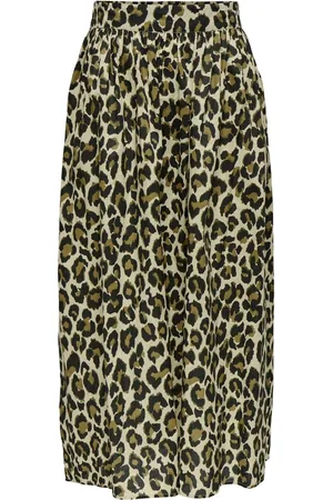 JDY High Waisted Leopard Print 100% Cotton SkirtL 12-14