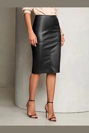 Lipsy London Faux Leather Pencil Skirt42