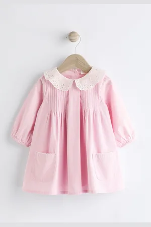 Next Baby Collared Woven Dress With Tights (0mths-2yrs)3