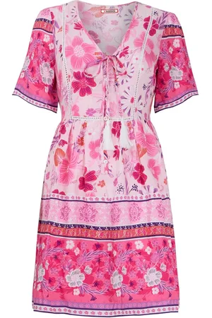 Joe Browns Floral Contrast Border Print Short Sleeve Relaxed Tunic38
