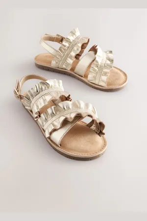 Next Leather Ruffle Sandalsuk5eu38