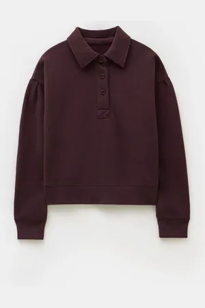 Hush Puppies 100% Cotton Cropped Polo SweatshirtS