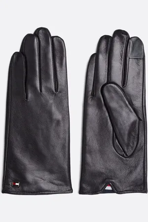 Tommy Hilfiger Essential Enamel Flag Leather GlovesS-M