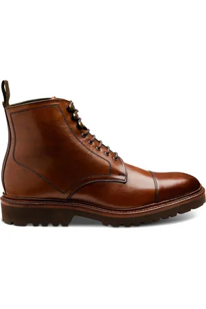 Loake Brązowe buty derby z odciętymi noskami CedarEU 44 (UK 10)