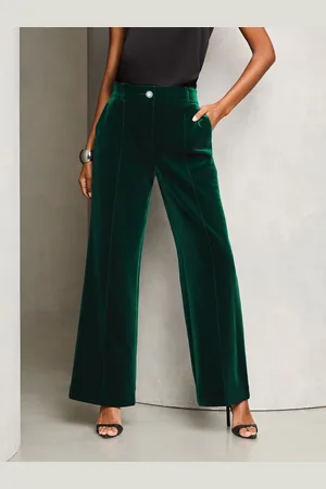 Lipsy London Velvet Wide Leg Trousers40