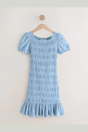 Next Shirred Puff Sleeve Mini Dress46