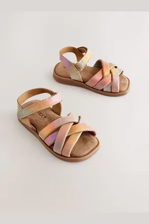 Next Leather Woven Sandals With Touch FasteningEU 19 (UK 3)