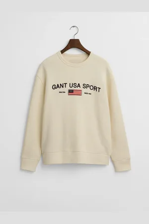GANT Graphic Crew Neck 100% Cotton SweaterL