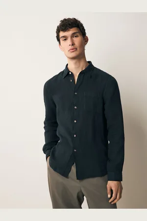 Paul Smith Blue Long Sleeve 100% Linen ShirtM