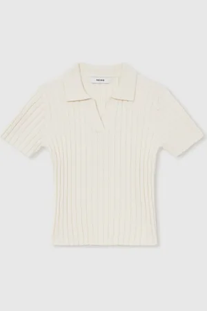 Reiss Poppy Rib Knit Polo Top128134 cm