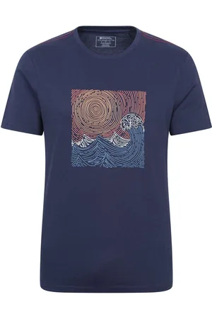 Mountain Warehouse Mens 100% Cotton Tidal Wave T-ShirtM