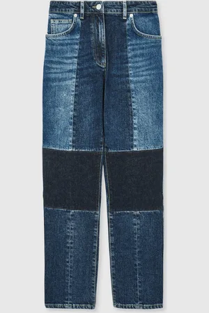 Reiss Birch Straight Leg Patchwork Jeans25 L